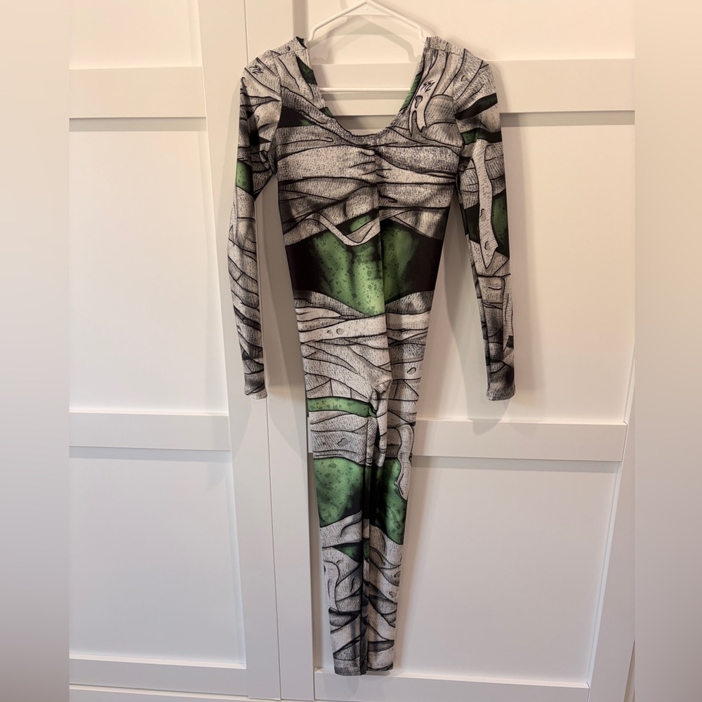 Bodymapped Sexy Mummy Scoop Neck Pull Up Bodysuit - Cosplay | Athletics |Costume
